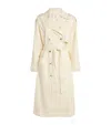 Anine Bing Womens Cream Layton Relaxed-fit Stretch-cotton Trench Coat In Ivory