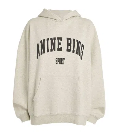 Anine Bing Cotton Harvey Sweatshirt In Grey