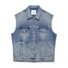 Anine Bing Lapel Denim Vest