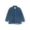 Anine Bing Buttoned Denim Jacket In Blue
