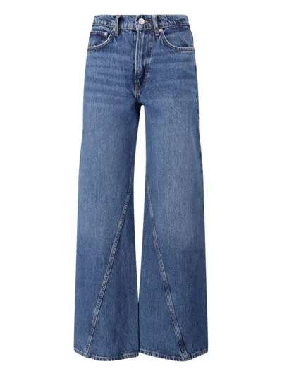 Anine Bing Cotton Jeans In Blue