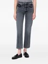 Anine Bing Cotton Jeans In Gray