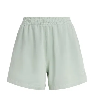 Anine Bing Cotton Kam Sweatshorts In Green