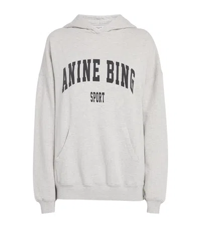 ANINE BING COTTON LOGO HARVEY HOODIE