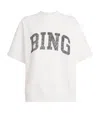 Anine Bing Jay Printed Cotton-jersey Sweatshirt In White