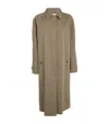 Anine Bing Cotton Oversized Trench Coat In Green
