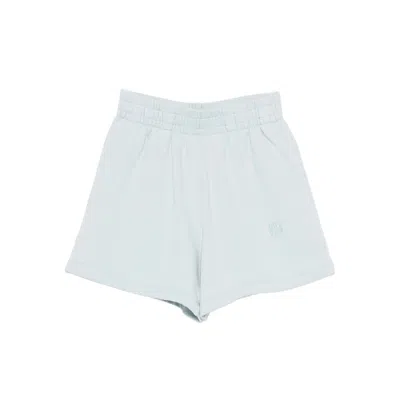 Anine Bing Cotton Shorts In Blue