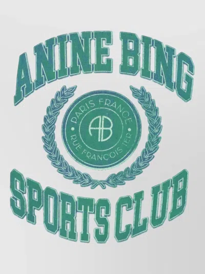 Anine Bing Cotton Sweatshirt In White