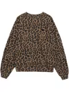 Anine Bing Cotton Sweatshirt In Brown