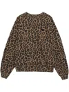 Anine Bing Cotton Sweatshirt In Brown