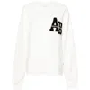 Anine Bing Miles Sweatshirt Letterman Off White Off White