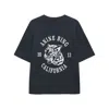 Anine Bing Collegiate Leopard Avi Tee Washed Charcoal