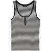 Anine Bing Alessia Tank Top In Black Cotton