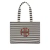 Anine Bing Stripe Logo Lara Tote Bag