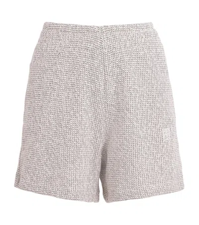 Anine Bing Cotton-blend Kam Shorts In Brown