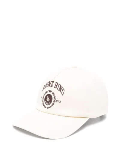Anine Bing Jeremy Baseball Cap Collegiate In Neutral