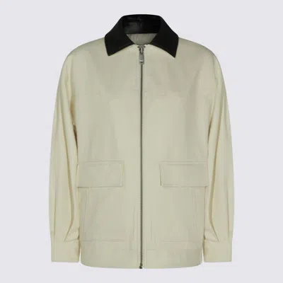 Anine Bing Cream Cotton Casual Jacket In Neutral
