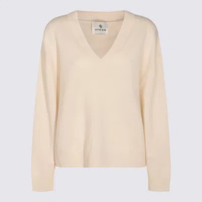 Anine Bing Cream Wool Knitwear In Pink