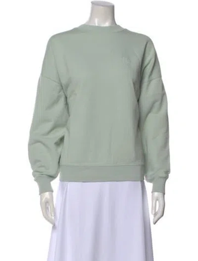 Pre-owned Anine Bing Crew Neck Long Sleeve Sweatshirt W/ Tags In Green