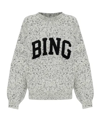 Anine Bing Crew Neck Long-sleeved Knitwear In Gray
