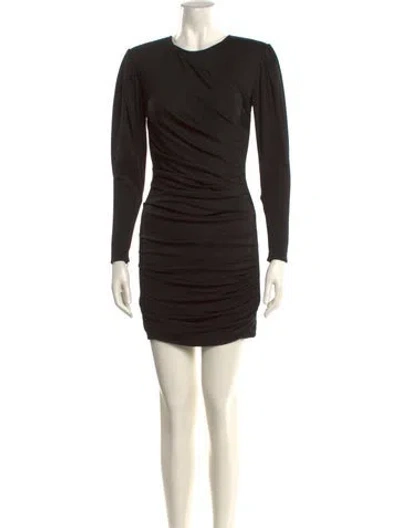 Pre-owned Anine Bing Crew Neck Mini Dress W/ Tags In Black