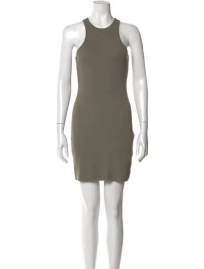 Pre-owned Anine Bing Crew Neck Mini Dress W/ Tags In Neutral