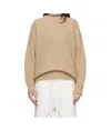 Anine Bing Crew-neck Ribbed Jumper In Nude