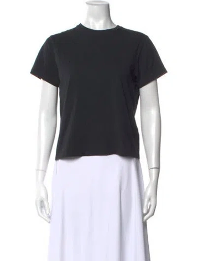 Pre-owned Anine Bing Crew Neck Short Sleeve T-shirt In Gray