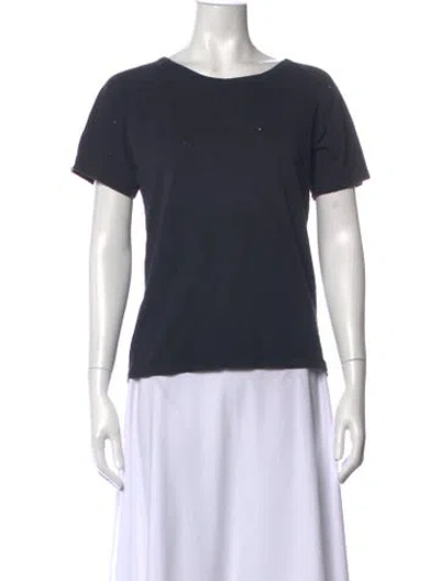 Pre-owned Anine Bing Crew Neck Short Sleeve T-shirt In Grey