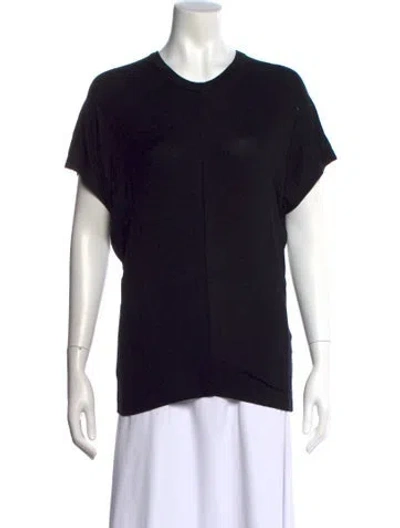 Pre-owned Anine Bing Crew Neck Short Sleeve T-shirt W/ Tags In Black