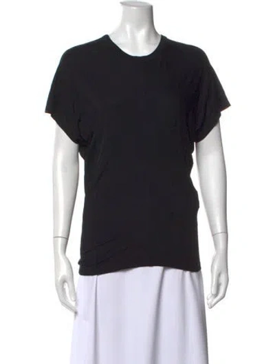 Pre-owned Anine Bing Crew Neck Short Sleeve T-shirt W/ Tags In Black