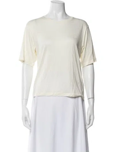 Pre-owned Anine Bing Crew Neck Short Sleeve T-shirt W/ Tags In Neutral