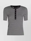 Anine Bing Alessia Striped Stretch-cotton T-shirt