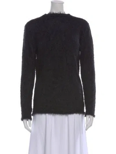Pre-owned Anine Bing Crew Neck Sweater In Black