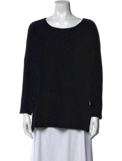 Pre-owned Anine Bing Crew Neck Sweater In Black