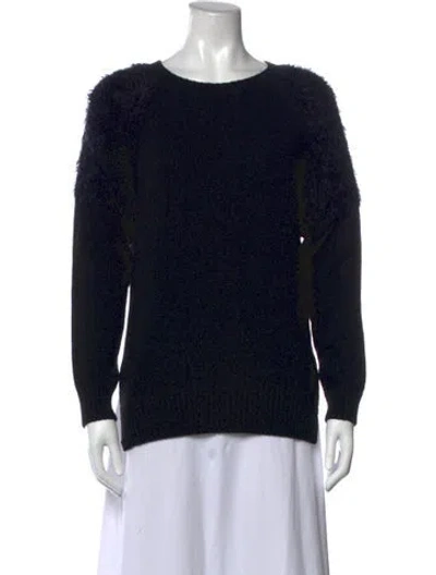 Pre-owned Anine Bing Crew Neck Sweater In Black