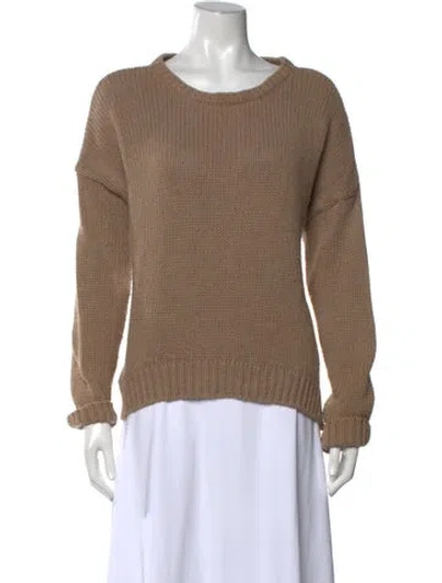 Pre-owned Anine Bing Crew Neck Sweater In Brown/neutrals