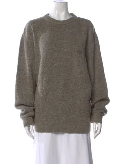 Pre-owned Anine Bing Crew Neck Sweater In Gray