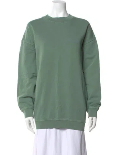 Pre-owned Anine Bing Crew Neck Sweater In Green