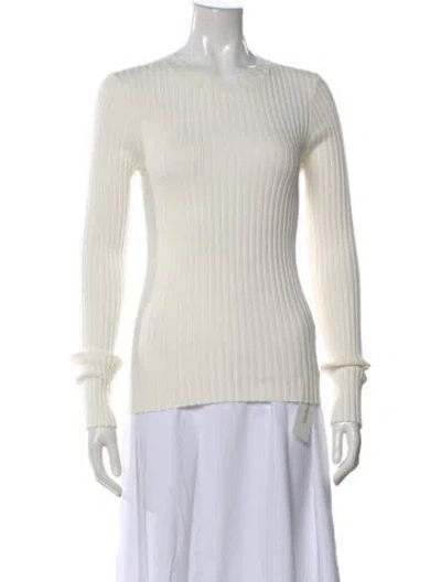 Pre-owned Anine Bing Crew Neck Sweater In Neutral