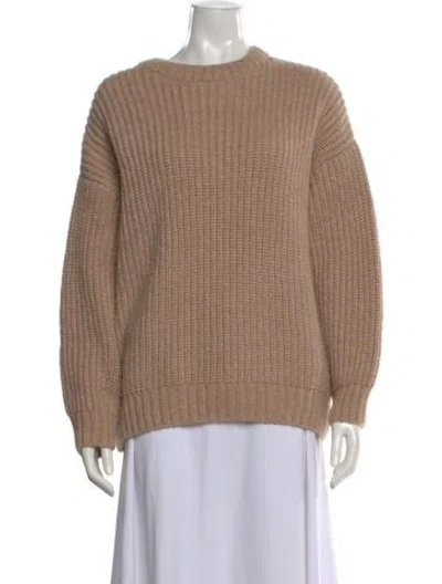 Pre-owned Anine Bing Crew Neck Sweater In Neutral
