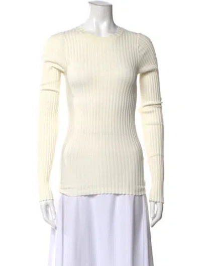 Pre-owned Anine Bing Crew Neck Sweater In Neutral