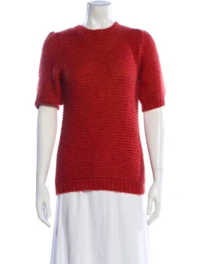 Pre-owned Anine Bing Crew Neck Sweater In Orange
