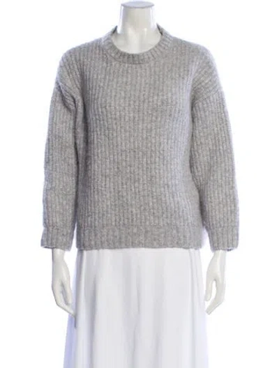 Pre-owned Anine Bing Crew Neck Sweater In White