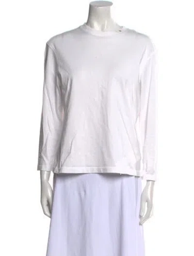 Pre-owned Anine Bing Crew Neck Three-quarter Sleeve Sweatshirt In Neutral