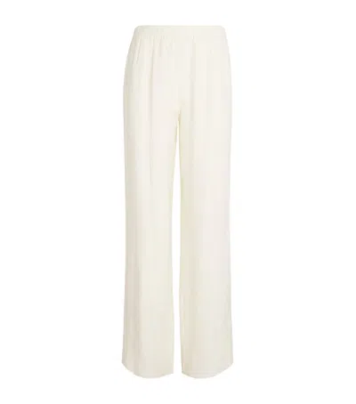Anine Bing Crinkled Aden Trousers In Neutral