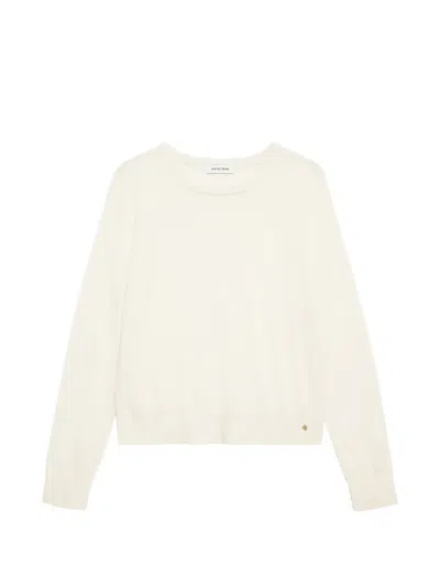 Anine Bing Crop Knitwear In White