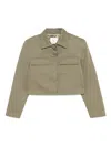 Anine Bing Cropped Jacket In Green
