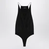 Anine Bing Black Cross-body In Stretch Fabric In Black