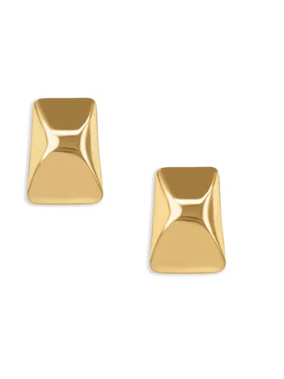 ANINE BING CURVED RECTANGLE EARRINGS
